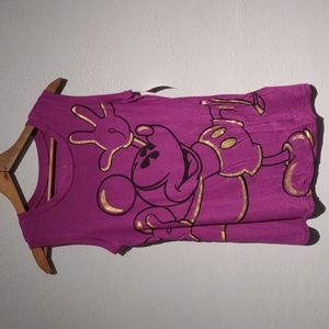 NWT Disney Parks Mickey Mouse magenta purple top